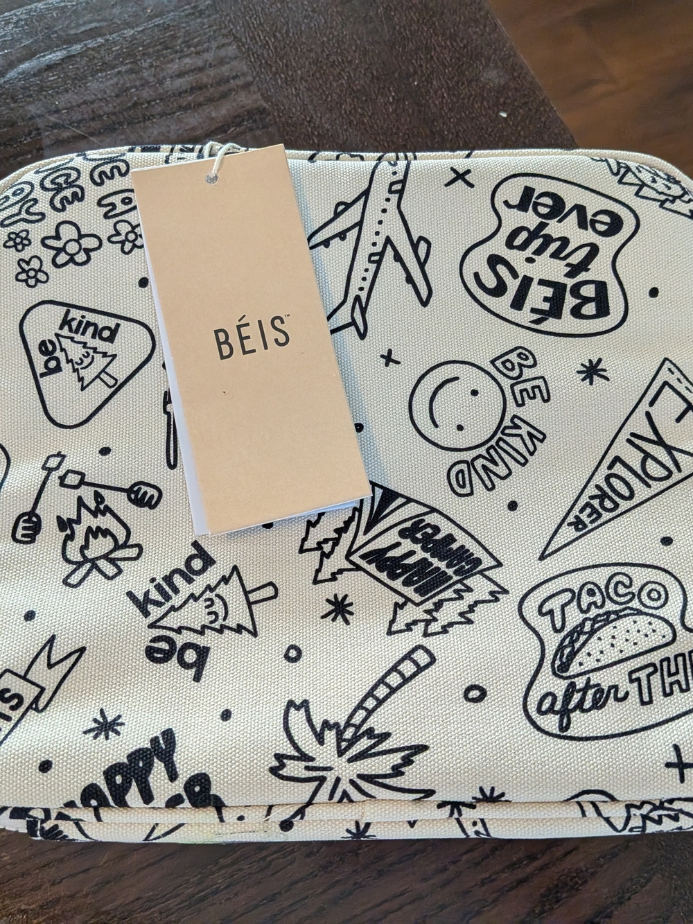 Beis Kids Lunch Box 
in Doodle Print